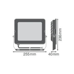 Ledvance LED Strålkastare Kompakt Svart 90W 9000lm 100D - 865 Dagsljus | IP65 - Symmetrisk
