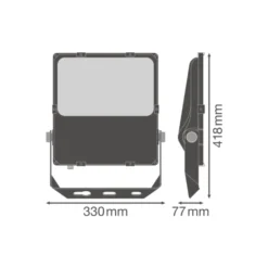 Ledvance LED Strålkastare Performance 100W 12800lm 55x110D - 840 Kallvit | IP66 - Dali Dimbar - Asymmetrisk