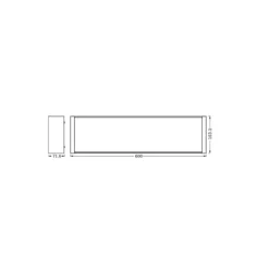 Ledvance LED Taklampa Office Line Wrap Vit 20W 2300lm - 840 Kallvit | Touchdimmerbar
