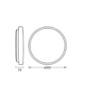 Ledvance LED Taklampa Orbis Alison Vit 24W 1500lm - 830 Varm Vit | Touchdimmerbar