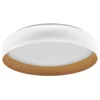Ledvance LED Taklampa Orbis Livia Vit och Trä 36W 2000lm - 830 Varm Vit | Touchdimmerbar