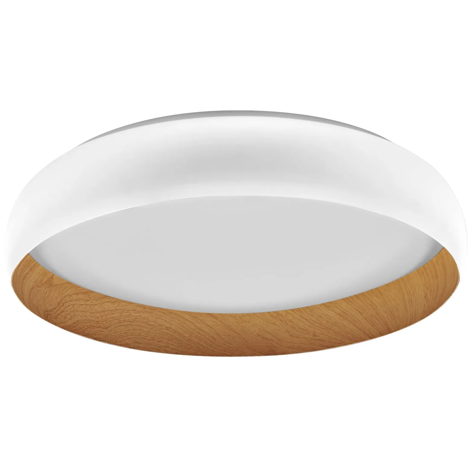 Ledvance LED Taklampa Orbis Livia Vit och Trä 36W 2000lm - 830 Varm Vit | Touchdimmerbar