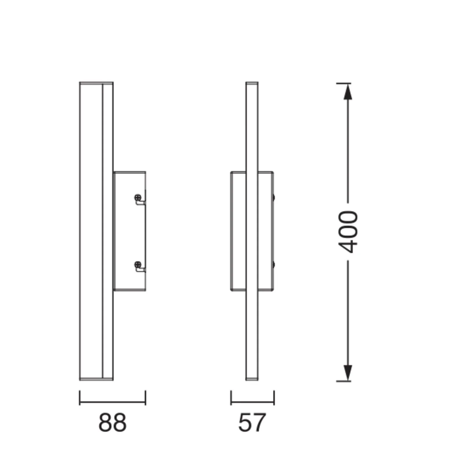 Ledvance LED Vägglampa Badrumsbelysning Orbis Mirror Vit 6W 650lm - 830-840 CCT | IP44 - Touchdimmerbar