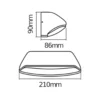 Ledvance LED Vägglampa Endura Stil Wide Mörk Grå 12W - 830