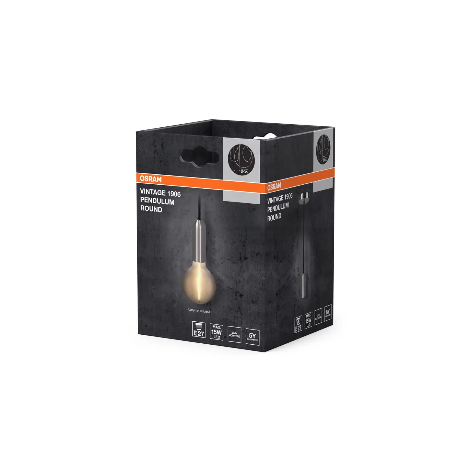 Ledvance LED Vintage 1906 Pendellampa Runda Krom | Passande för E27
