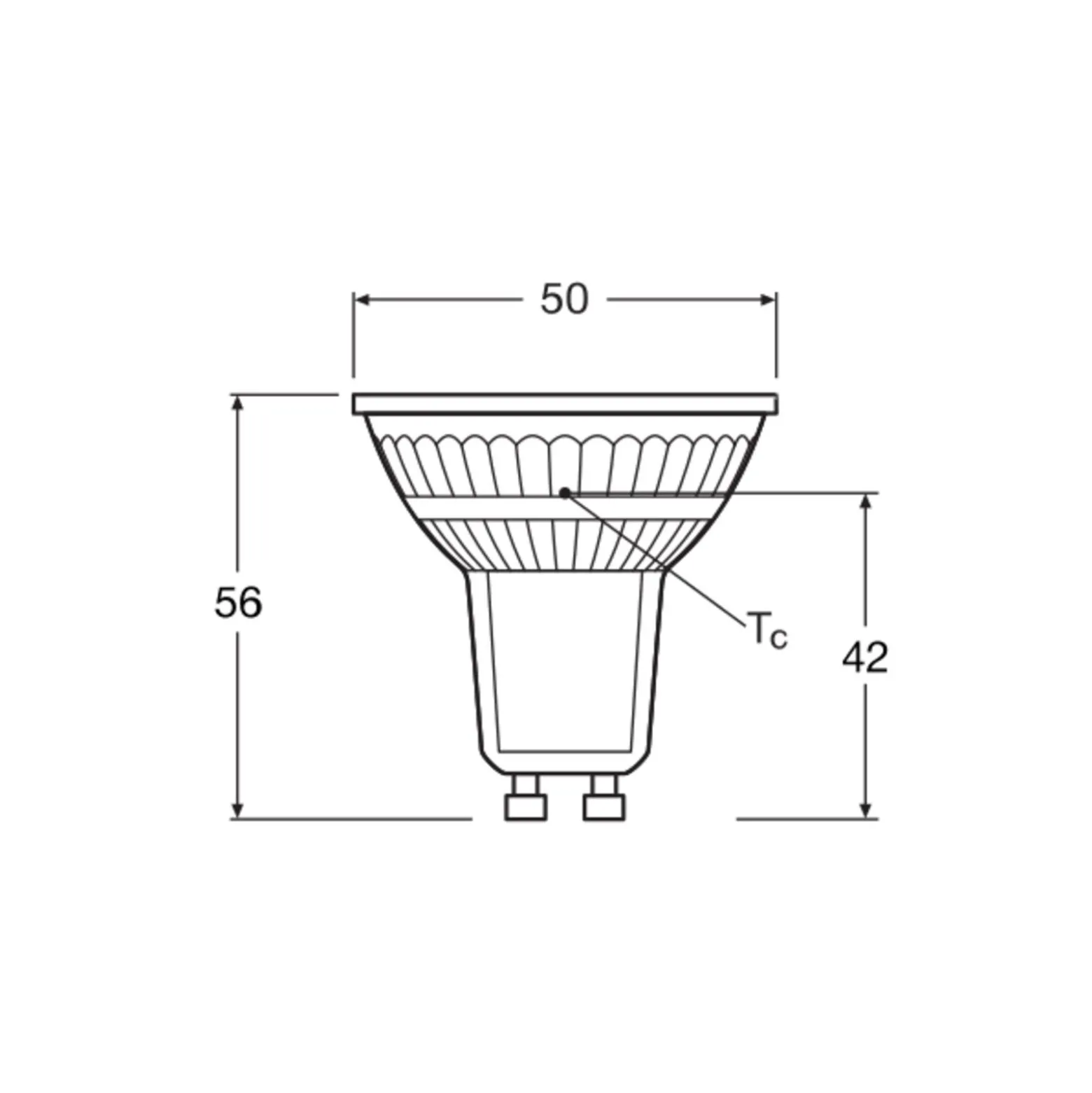 Ledvance Performance LED Spot Reflektor GU10 PAR16 4.3W 350lm 120D - 840 Kallvit | Ersättare 32W