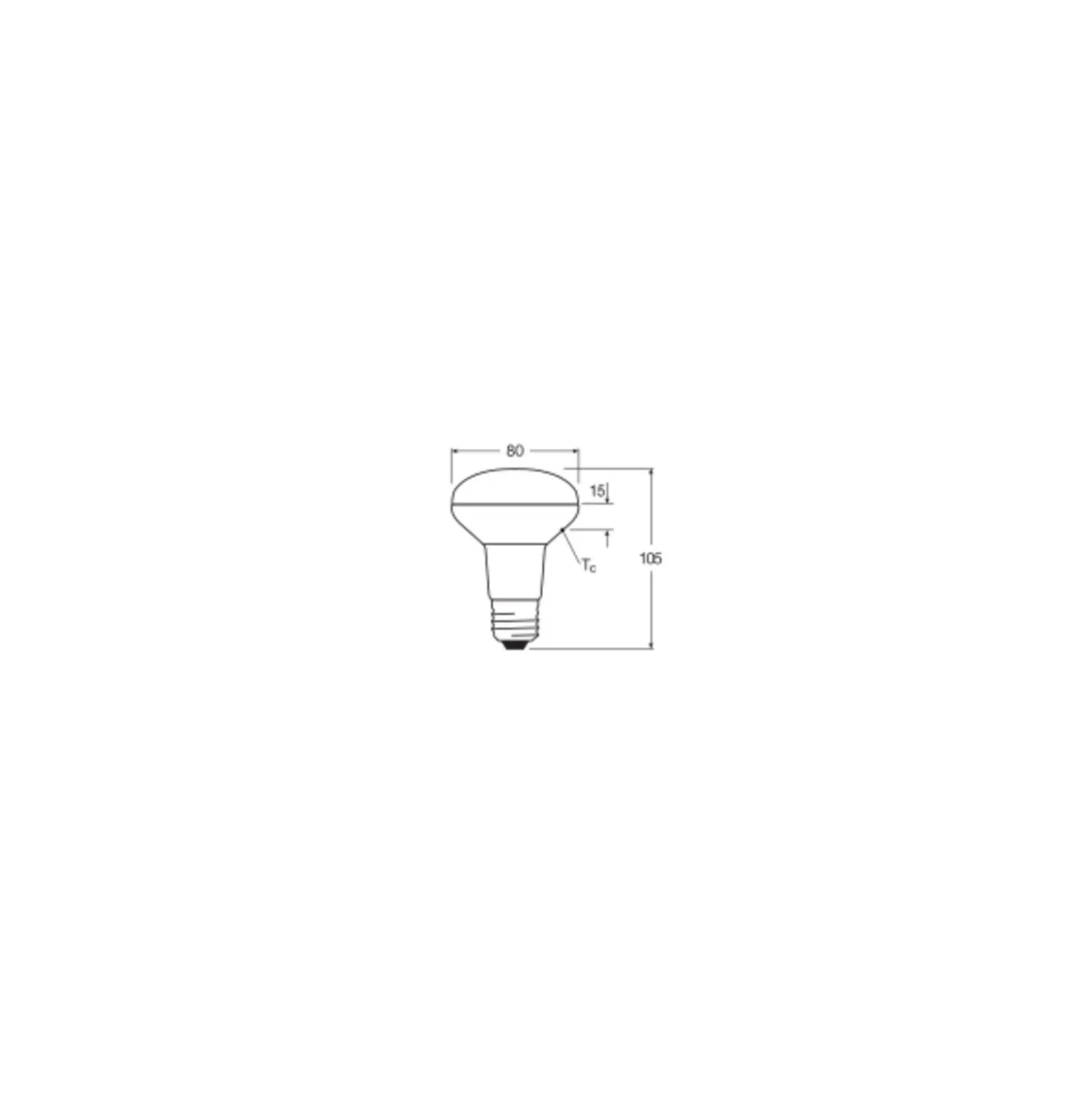 Ledvance Performance LED Spot E27 R80 8.5W 670lm 36D - 827 Extra Varm Vit | Dimbar - Ersättare 100W