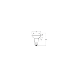 Ledvance Performance LED Spot E27 R80 4.9W 345lm 36D - 927 Extra Varm Vit | Bästa färgåtergivning - Dimbar - Ersättare 60W