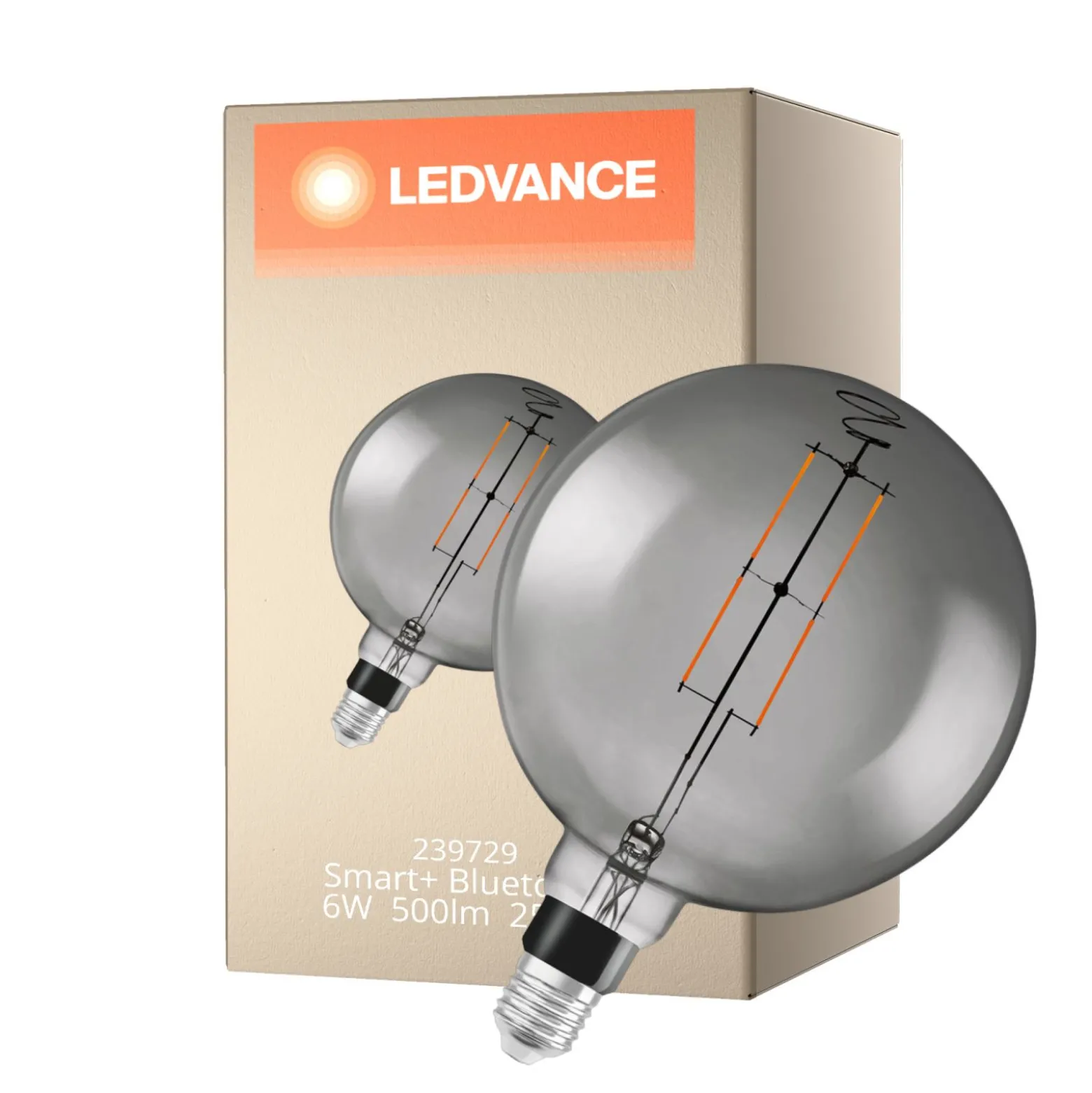 Ledvance Smart+ Bluetooth E27 Globe Filament 6W 500lm - 825 Extra Varm Vit | Dimbar - Ersättare 40W