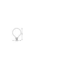 Ledvance Smart+ Matter E27 G125 4.8W 470lm - 827-865 Justerbar Vit | RGBW - Dimbar - Ersättare 40W