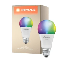 Ledvance Smart+ Wifi E27 A60 9W 806lm - 827-865 Justerbar Vit | RGBW - Dimbar - Ersättare 60W