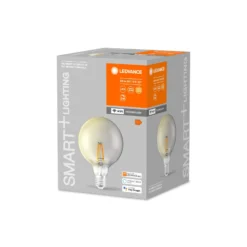 Ledvance Smart+ Wifi E27 Globe Classic Filament Rökig 6W 540lm - 825 Extra Varm Vit | Dimbar - Ersättare 50W