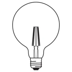 Ledvance Smart+ Wifi E27 Globe Classic Filament Rökig 6W 540lm - 825 Extra Varm Vit | Dimbar - Ersättare 50W