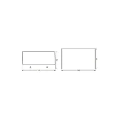 Ledvance Smart+ WiFi Vägglampa Brick Mörk Grå Utomhus 14W 600lm - 830 | RGBW