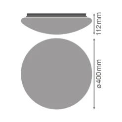Ledvance Surface Cirkulär cover 400mm Vit