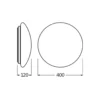Ledvance Surface Cirkulär 400 24W 830 1920lm Vit IP44 | Varm Vit