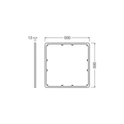 Ledvance Surface Flat Ram 500 Fyrkant