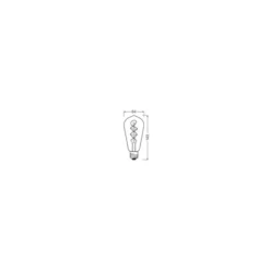 Ledvance Vintage 1906 LED E27 Edison 4W 140lm - 818 Extra Varm Vit | Ersättare 15W