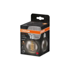 Ledvance Vintage 1906 LED E27 Globe Smoke 7.8W 360lm - 818 Extra Varm Vit | Dimbar - Ersättare 30W