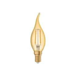 Ledvance Vintage 1906 LED E14 Kronljus Guld 2.5W 220lm - 824 Extra Varm Vit | Ersättare 22W
