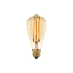 Ledvance Vintage 1906 LED E27 Päron Guld 8.8W 806lm - 822 Extra Varm Vit | Dimbar - Ersättare 60W