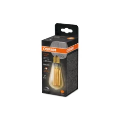 Ledvance Vintage 1906 LED E27 Päron Guld 8.8W 806lm - 822 Extra Varm Vit | Dimbar - Ersättare 60W