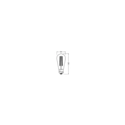 Ledvance Vintage 1906 LED E27 Päron Guld 8.8W 806lm - 822 Extra Varm Vit | Dimbar - Ersättare 60W