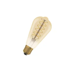 Ledvance Vintage 1906 LED E27 Päron Guld 7W 600lm - 822 Extra Varm Vit | Dimbar - Ersättare 48W