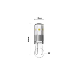 Noxion Bolt LED Capsule G9 1.9W 200lm - 827 Extra Varm Vit | Ersättare 20W