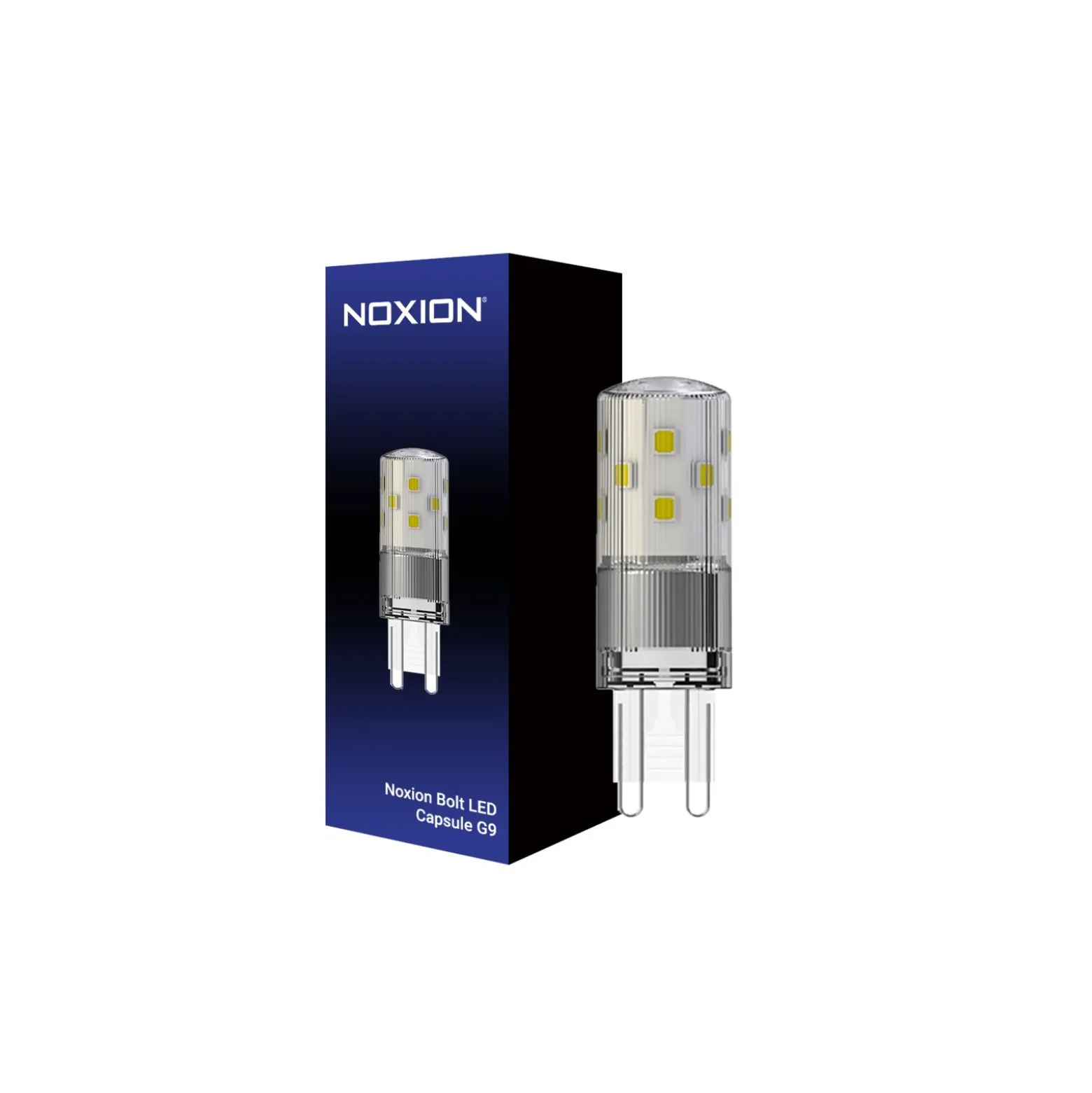 Noxion Bolt LED Kapsel G9 Klar 3.8W 470lm - 830 Varm Vit | Ersättare 40W