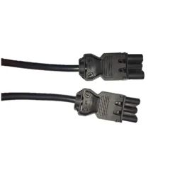 Noxion GST - Kompatibel Förlängningskabel Svart - Manlig + Kvinnlig - 5m - 3 pole 1,5mm2