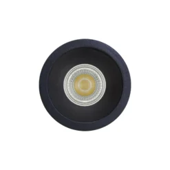Noxion Infälld Spot D-round MR16 Svart | Utskärning 70mm - GU10 Sockel