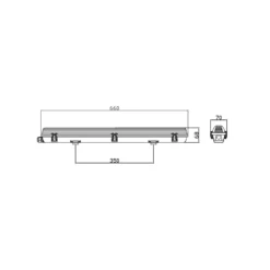 Noxion LED Allmänbruksarmatur Vattentät ArmaturPoseidon V2.0incl. 1x Noxion LED Rör T8 Standard Output 9W 900lm - 830 Varm Vit | 60cm