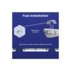 Noxion LED Allmänbruksarmatur Vattentät Poseidon V3.0 35-65W 4550-9100lm - 830-865 CCT | 150cm - Kabelgenomföring (5x2.5mm2)