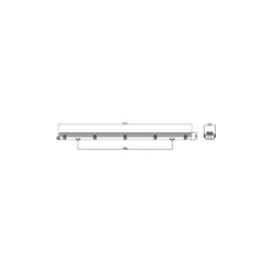 Noxion LED Allmänbruksarmatur Vattentät Armatur Poseidon V2.0 | Passande För 2x120cm LED Rör