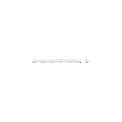 Noxion LED Allmänbruksarmatur Vattentät Poseidon V2.0 65W 9100lm - 840 Kallvit | 150cm - Kabelgenomföring (5x2.5mm2) - 3 Timmar Nödbelysning