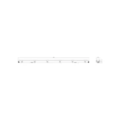 Noxion LED Allmänbruksarmatur Vattentät Poseidon V2.0 55W 7700lm - 840 Kallvit | 150cm - Kabelgenomföring (5x2.5mm2) - 3 Timmar Nödbelysning