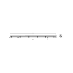 Noxion LED Allmänbruksarmatur Vattentät ArmaturPoseidon V2.0incl. 1x Noxion LED Rör T8 Standard Output 19W 2300lm - 840 Kallvit | 150cm