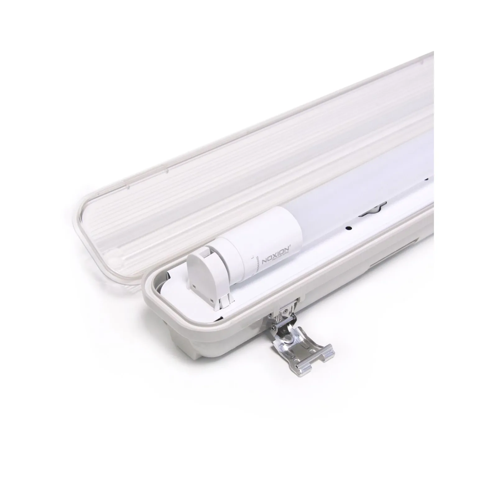 Noxion LED Allmänbruksarmatur Vattentät ArmaturPoseidon V2.0| incl. 1x Noxion LED Rör T8 Standard Output 9W 900lm - 840 Kallvit - 60cm