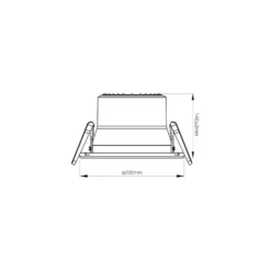 Noxion LED Downlight Apollo V2.0 25W 2960lm 60D - 830/840 CCT | 220mm - Utskärning 200mm - Aluminium Reflektor - Dali Dimbar