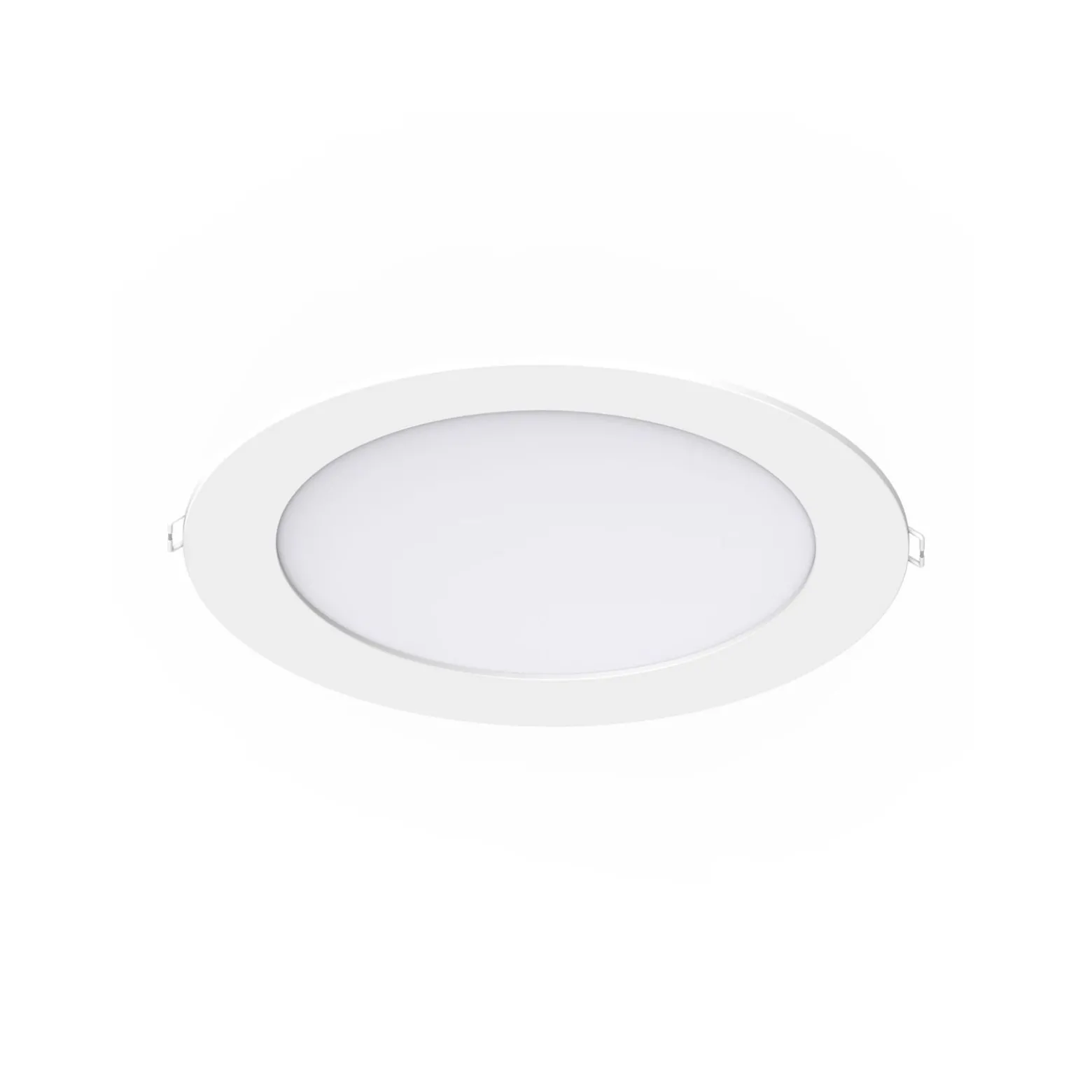 Noxion LED Downlight Slim V2.0 20W 2000lm 120D - 830 Varm Vit | 225mm - Utskärning 200mm - IP44 - 3 Timmar Nödbelysning