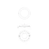 Noxion LED Downlight Slim V2.0 24W 2400lm 120D - 830 Varm Vit | 225mm - Utskärning 200mm - IP44 - Dali Dimbar