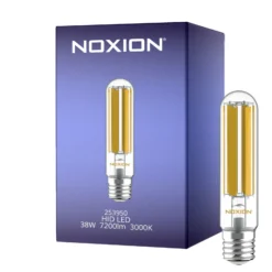 Noxion LED HID Ersättare SON-T/NAV-T Rörformad Filament E40 38W 7200lm - 730 Varm Vit | Ersättare 125W