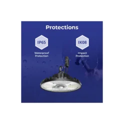 Noxion LED Highbay Concord V4.0 100-200W 17000-34000lm 120D - 840/852/865 CCT | IP65 - 1-10V Dimbar - Ersättare 520W - Justerbara Watt