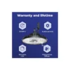 Noxion LED Highbay Concord V4.0 100-120-150-200W 34000lm 90D - 840/852/865 CCT | IP65 - 1-10V Dimbar - Ersättare 520W - Justerbara Watt