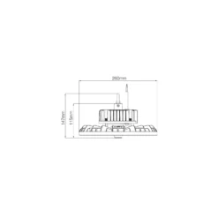Noxion LED Highbay Ecowhite V2.0 100W 16000lm 120D - 840 Kallvit | IP65 - 1-10V Dimbar