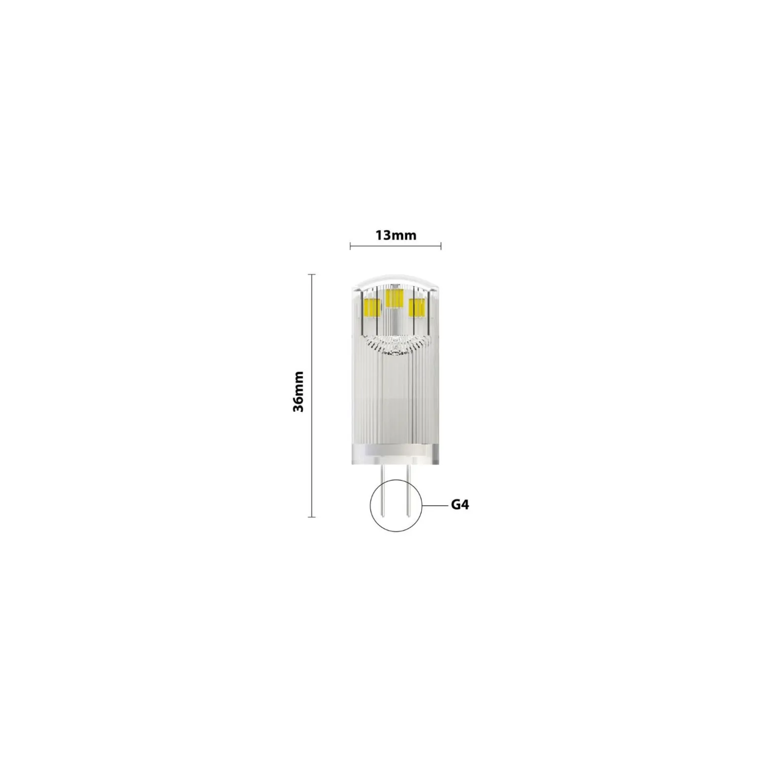 Noxion LED Kapsel G4 1.8W 180lm - 830 Varm Vit| Ersättare 20W