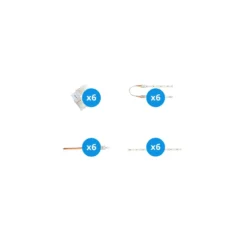 Noxion Led-Ljusslingor Naga - Anslutningsstycke Dual Vit 8mm - Medium 24st