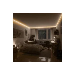 Noxion Led-Ljusslingor Naga 5 Meter Komplett set - Smart Wifi - 24V - 320LEDs/m - COB - 8W/m - 927 Extra Varm Vit | 8mm - IP20 - Bästa Färgåtergivning