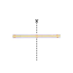 Noxion Led-Ljusslingor Naga 5 Meter Komplett set - Smart Wifi - 24V - 320LEDs/m - COB - 8W/m - 940 Kallvit | 8mm - IP20 - Bästa Färgåtergivning